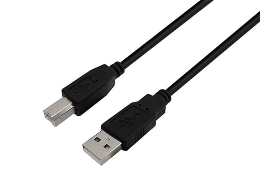 Cable USB 2.0 AM-BM para Impresora 3m Nisuta