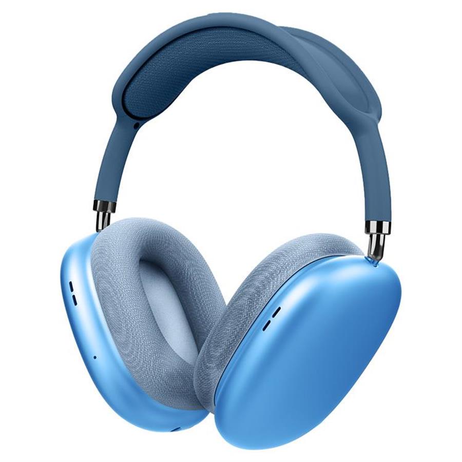 Auricular vincha Aris Noga Bluetooth inalámbrico y cableado Azul